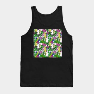 Penguin tea party in the jungle Tank Top